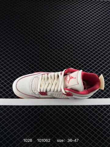 Jordan Air Jordan 4 Retro Off White Red EU 36-47 Basketball Shoe - Unisex BS-80417