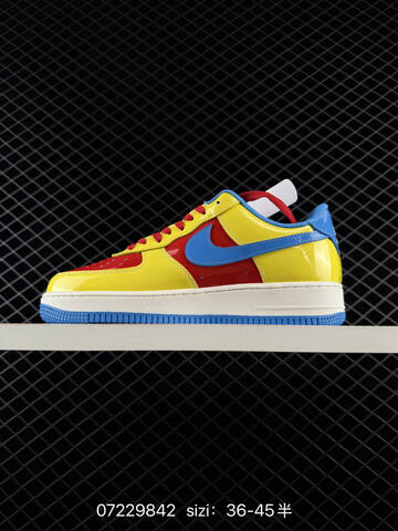 Nike Air Force 1 07 LV8 Yellow Red Blue White EU 36-45 Lifestyle Unisex BS-70131