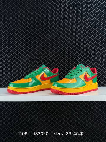 Nike Air Force 1 07 Green Yellow Red EU 36-45 5 Lifestyle - Unisex (BS-74277)