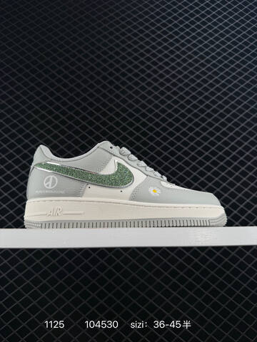 Nike Air Force 1 07 Low Green White EU 36-45 5 Casual - Unisex (BS-74003)