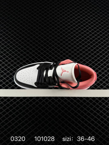 Jordan Air Jordan 1 Low Black White Pink EU 36-46 Basketball Shoe - Unisex (BS-79643)
