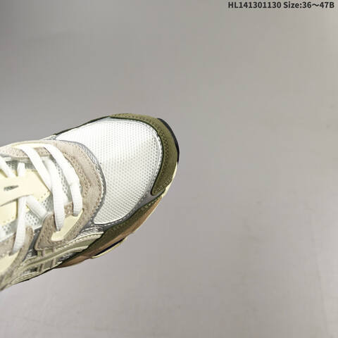 ASICS Gel-NYC White Silver Olive Green Cream EU 36-47 Running Shoe Running Sneakers - Unisex (BS-69207)