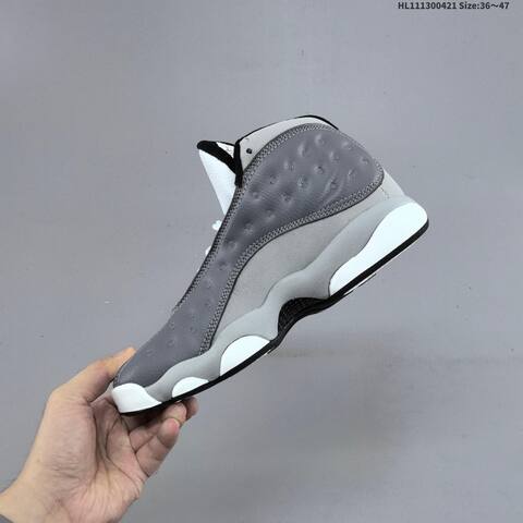 Jordan Air Jordan 13 White Gray Black 36 47 Basketball - Unisex (BS-66098)