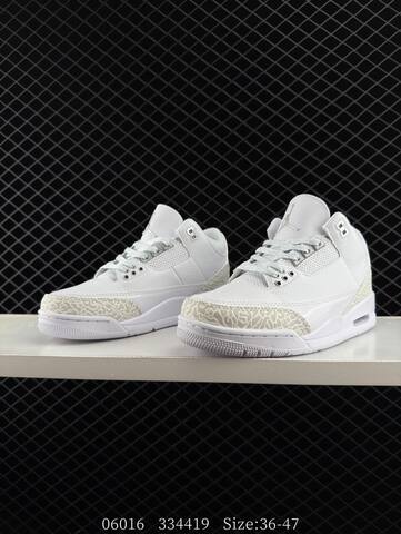 Jordan Air Jordan 3 Retro SE White Light Grey Silver EU 36-47 Basketball Shoe - Unisex BS-81199