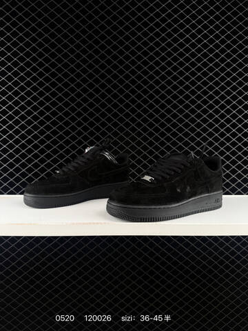 Nike Air Force 1 07 Low All Black EU 36-45 Skate - Unisex BS-71351