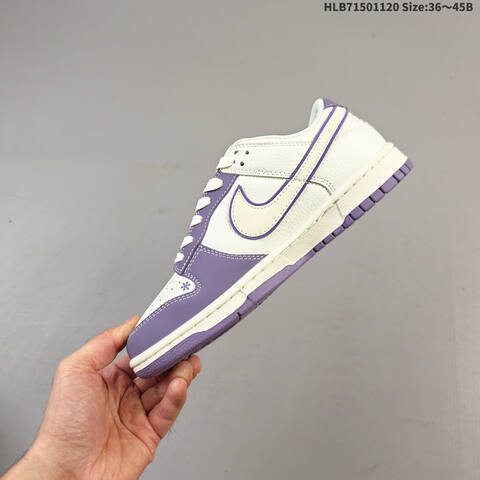 Nike Air Jordan 1 Low White Purple EU 36 45 Lifestyle - Unisex (BS-63412)