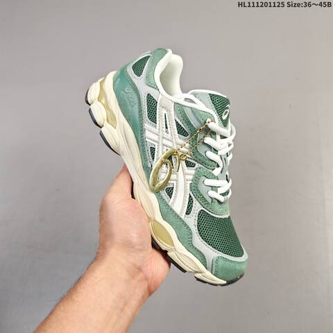 ASICS GEL-NYC Green Grey Cream White EU 36-45 Sneaker Casual Sneakers - Unisex (BS-69229)