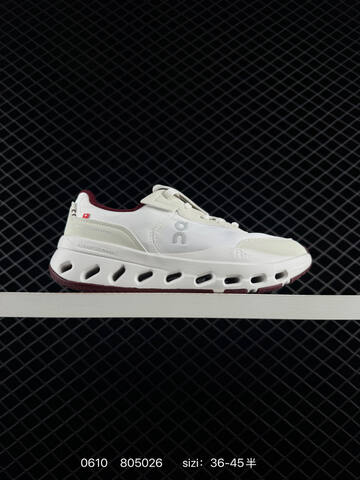 On Cloudtilt Off White Ivory Maroon Black EU 36-45 Running Shoe Running Sneakers - Unisex BS-85177