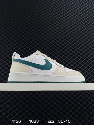 Nike Court Borough Low 2 Black Red White EU 40-45 Casual - Men's (BS-73982)