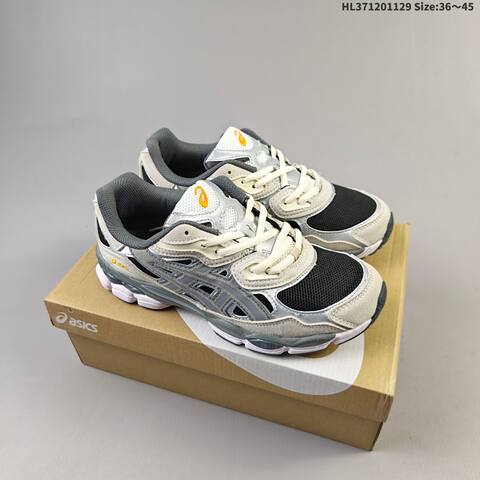 ASICS GEL-NYC White Silver Navy Gray EU 36-45 Running Shoe Running Sneakers - Unisex (BS-69209)