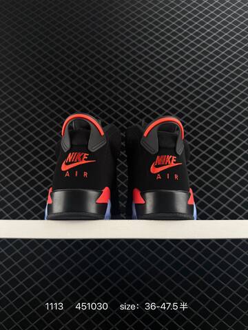 Jordan Air Jordan 6 Retro OG Reverse Infrared Black Infrared Red Clear Blue EU 36-47 5 Basketball Shoe - Unisex BS-80288