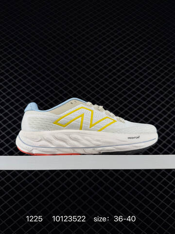 New Balance Fresh Foam X Vongo V6 Light Grey Neon Yellow White Black EU 36-40 Running Shoe - Unisex (BS-82453)