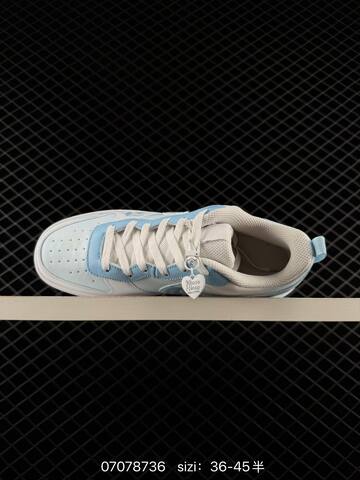 Nike Court Vision Low DIY White Light Blue EU 36-45 Skate - Unisex (BS-70358)