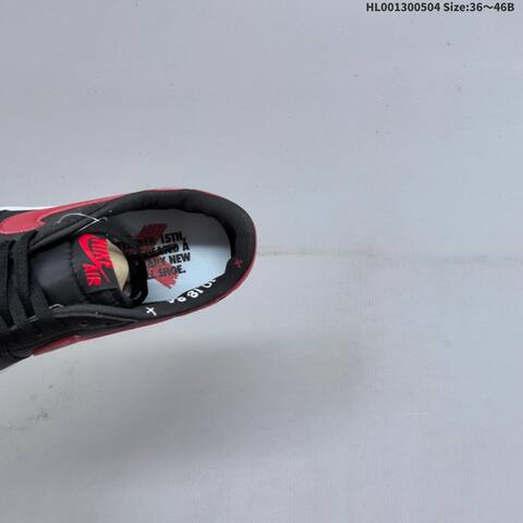 Jordan Air Jordan 1 Low OG Black Varsity Red White EU 36-46 Casual - Unisex (BS-66049)