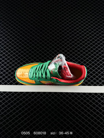 Nike Air Force 1 07 Green Yellow Red 36-45 Lifestyle - Unisex (BS-71674)