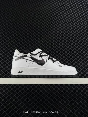 Nike Air Force 1 07 White Black EU 36-45 Lifestyle - Unisex (BS-74293)