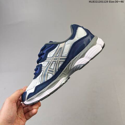 ASICS GEL-NYC White Navy Silver Grey EU 36-46 Running Shoe Running Sneakers - Unisex (BS-69210)