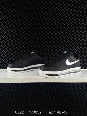 Nike Air Force 1 Low Black White Clear 40-45 Lifestyle - Men's (BS-71301)