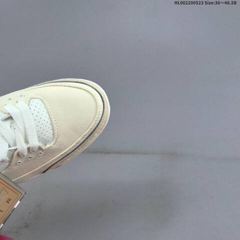 Jordan Air Jordan 3 Retro Cream White With Burgundy Accents 36 48 5 Basketball - Unisex (BS-65895)