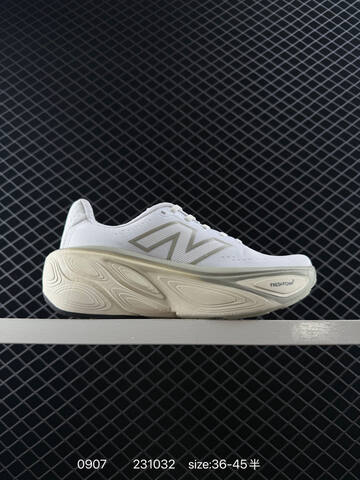 New Balance Fresh Foam X More V5 Black Off White Silver EU 36-45 Running Shoe - Unisex (BS-82862)