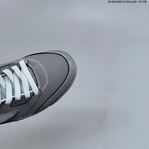 Jordan Air Jordan 5 Retro Wolf Grey White 36 47 5B Basketball - Unisex (BS-66981)