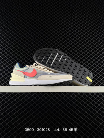 Nike Waffle One Beige Red White Blue Black EU 36-45 Lifestyle - Unisex (BS-71575)
