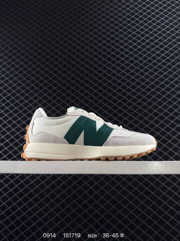 New Balance 327 WS327FB Off White Light Grey Dark Green Gum Brown EU 36-45 Sneaker Unisex BS-82829