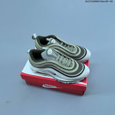 Nike Air Max 97 SE Black White Blue Neon Green EU 40-45 Sneaker - Men s BS-59975