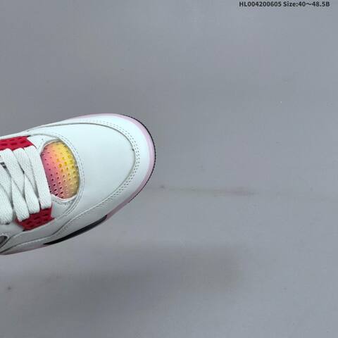 Jordan Air Jordan 4 Retro Comic White Black Pink Yellow Gradient EU 40-48 5 Basketball - Men's (BS-65803)