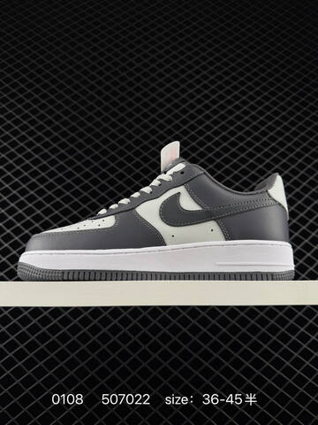 Nike Air Force 1 Low Gray White EU 36-45 5 Casual - Unisex (BS-79889)