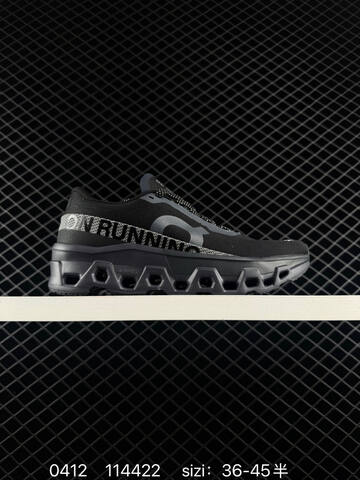 On Cloudmonster Hyper White Black Gray EU 36-45 Running Shoe Running Sneakers - Unisex (BS-85356)