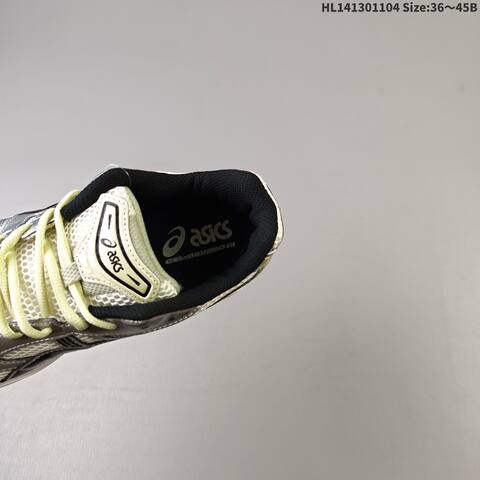 ASICS GEL-KAYANO 14 Silver Off White Black Pale Yellow EU 36-45 Running Shoe Running Sneakers - Unisex (BS-69324)