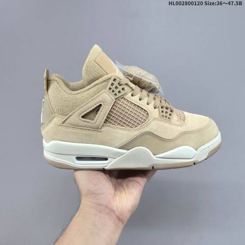 Jordan Air Jordan 4 Retro Tan Beige EU 36-47 5 Basketball - Unisex (BS-66915)