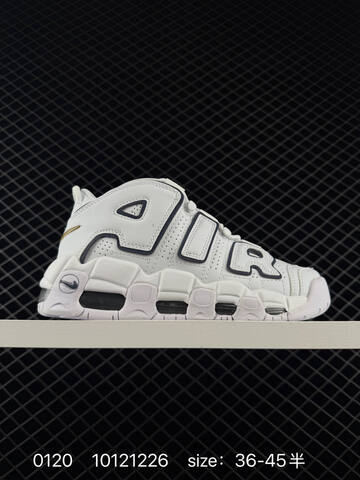 Nike Air More Uptempo Black White Red 36-45 Basketball - Unisex (BS-73057)