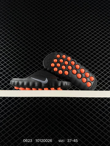 Nike Mind 001 Black Orange 37-45 Slides - Unisex (BS-70633)