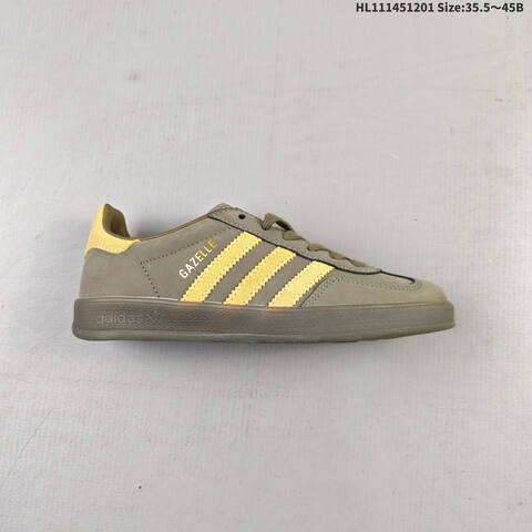 Adidas Gazelle Indoor Olive Yellow Brown White EU 35 5-45 Sneaker Unisex BS-65377