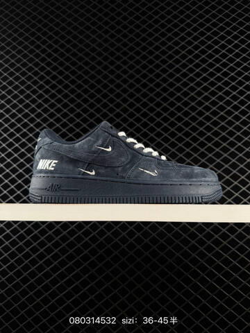 Nike Air Force 1 07 Off White Navy Blue EU 36-45 Skate - Unisex (BS-69964)