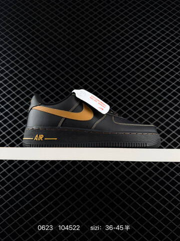 Nike Air Force 1 07 LV8 DD8959-100 Black Gold EU 36-45 Sneaker - Unisex BS-70630