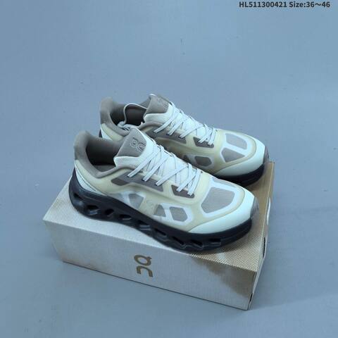 On Cloudtilt Cream Gray Dark Gray EU 36-46 Running Shoe Running Sneakers - Unisex (BS-69588)