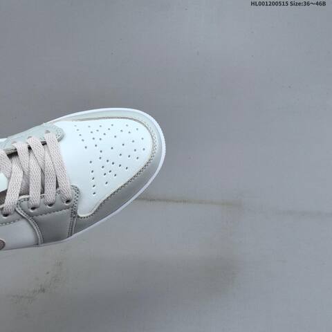 Jordan Air Jordan 1 Low White Light Grey EU 36-46 Basketball - Unisex (BS-65956)