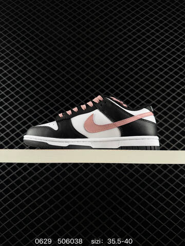 Nike SB Dunk Low Black White Pink EU 35 5-40 Skate Shoe - Unisex (BS-70528)