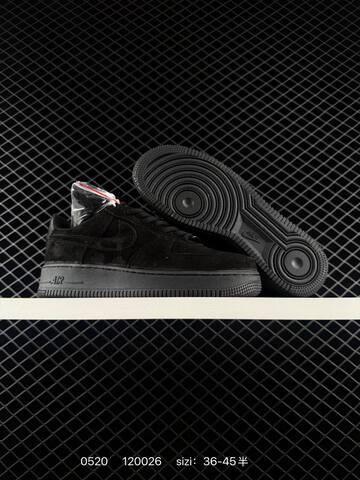 Nike Air Force 1 07 Low All Black EU 36-45 Skate - Unisex (BS-71351)
