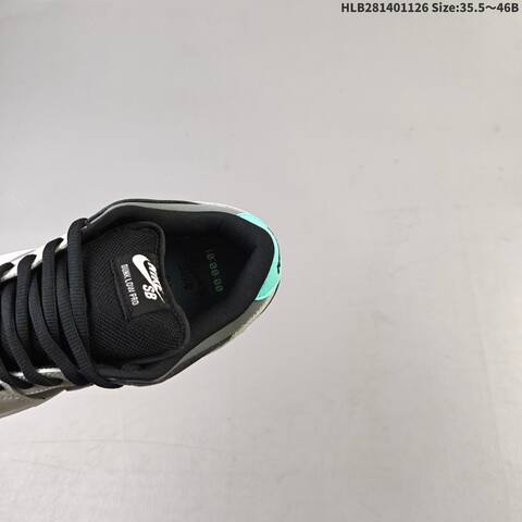Nike SB Dunk Low Pro Grey Black White Mint EU 35 5-46 Skate Shoe - Unisex BS-63031