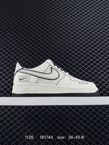 Nike Air Force 1 07 Low White Black 36-45 Casual - Unisex (BS-73983)