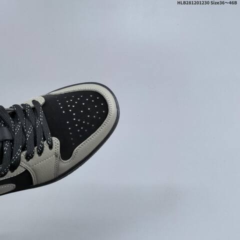 Jordan Air Jordan 1 Low Black Gray Coral EU 36-46 Basketball - Unisex (BS-67177)