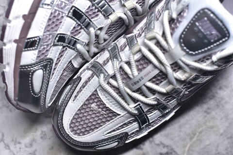 Nike P-6000 White Silver Mauve Running Shoe BS-59648