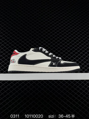 Nike Air Jordan 1 Low White Black Red EU 36-45 Basketball - Unisex (BS-72700)