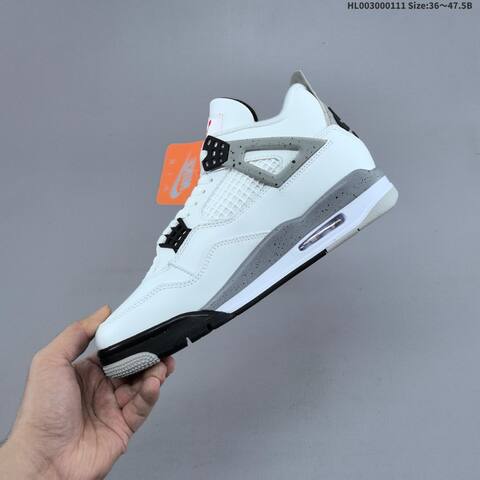 Jordan Air Jordan 4 Retro OG White Cement EU 36-47 5 Basketball - Unisex (BS-67009)