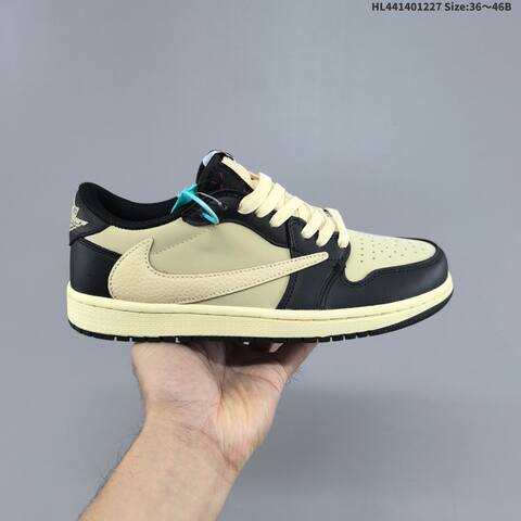 Nike Air Jordan 1 Low x Travis Scott Black Cream EU 36-46 Lifestyle - Unisex (BS-67239)