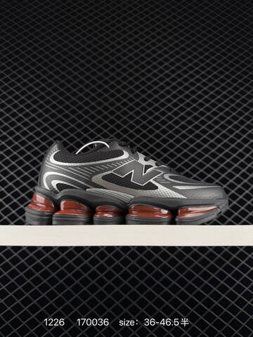 New Balance 2000 Black Silver Red EU 36-46 5 Running Shoe Unisex BS-82451
